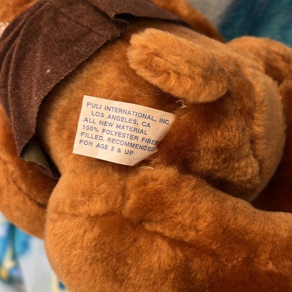 Plush bear on stick horse - Picture 4 of 4